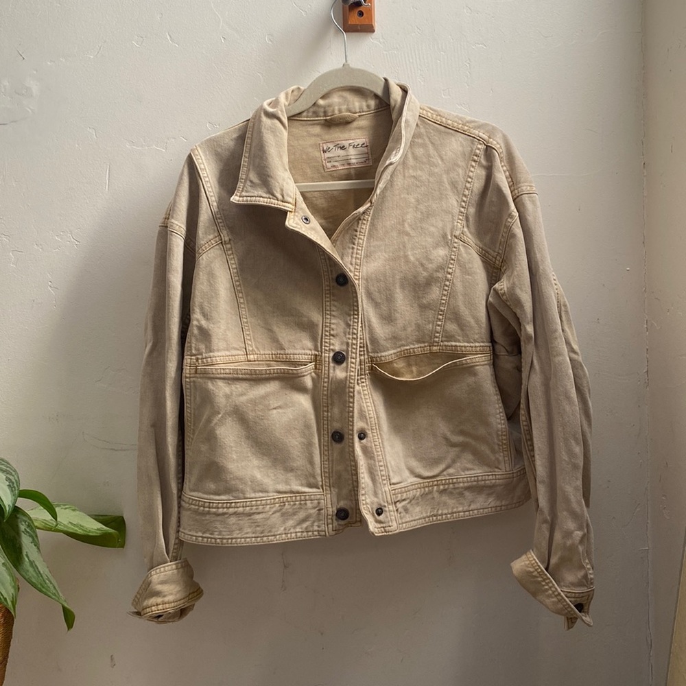 We the Free Tan Denim Jacket